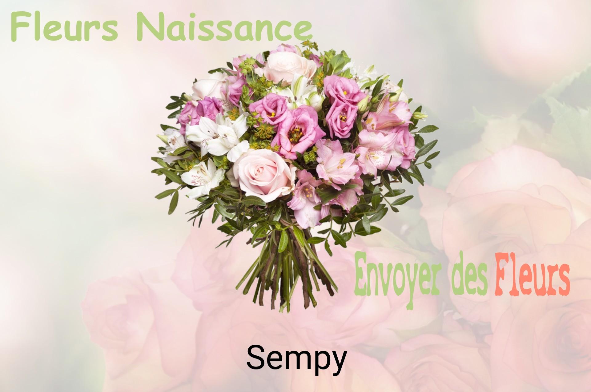 Bouquet de fleurs de naissance livré à Sempy